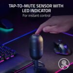 Razer Seiren V3 Mini USB Microphone, Supercardioid Condenser Mic, Black | Tap-to-Mute Sensor with LED Indicator, Shock Absorber, Ultra Compact, Works with OBS, Discord, Zoom, Teams - Image 5