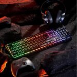 Redragon K521 Upgrade Rainbow LED Gaming Keyboard, 104 Keys Wired Mechanical Feeling Keyboard with Multimedia Keys, One-Touch Backlit, Anti-Ghosting, Compatible with PC, Mac, PS4/5, Xbox - Image 8