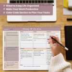 Weekly To Do List Notepad with 52 Undated Sheets（8.5"×11"）- Undated Weekly Planner Notepad for Office Desk Accessories and Supplies - Midnight Lilac - Image 8