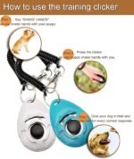 Chadou Training Clicker for Pet Like Dog Cat Horse Bird Dolphin Puppy with Wrist Strap, 2 Pack - Image 4