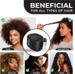 Hair Steamer for Natural Hair Home Use w/10-level Heats Up Quickly, Heat Cap for Deep Conditioning - Thermal Heat Cap for Black Hair, Great for Deep Conditioner (Black) - Image 7
