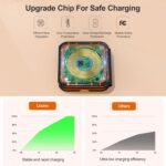 3 in 1 Charging Station for Multple Devices,Foldable 3 in 1 Wireless Charger for Travel,Nano Wireless Charging Station for iPhone16 15 14 13 12 Pro Max/Watch 10 9 8 7 6 5 4 3 Ultra/AirPod Pro - Image 6