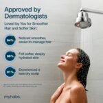 MyHalos® Filtered Shower Head, Shower Head Filter for Hard Water (Chrome) | High Pressure, Removes Chlorine & Heavy Metals, Water Softener, Filter Shower Head, Water Filter, Filtro Para Ducha De Baño - Image 3
