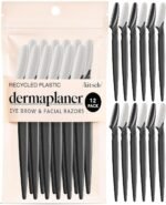 Kitsch Dermaplane Razor for Women Face – Black, 12 pcs | Face Razors for Women & Men, Eyebrow Razor & Face Shaver – Exfoliating Facial Razor & Dermaplaner as Tool for Smoother Skin - Image 2
