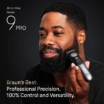 Braun All-in-One Series 9 PRO Men's Electric Beard Trimmer, Hair Clipper, Shaver & Razor for Face, Hair & Body, AIO 9570 with Gillette Labs Razor, Cordless - Image 10