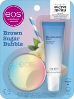 eos Flavor Lab Secret Menu Gift Set - Brown Sugar Boba Lip Scrub Exfoliator & 24H Moisture Super Balm, Limited-Edition Lip Treatment, Nourishing, 2-Pack - Image 2