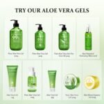 Aloderma Aloe Vera Gel Made within 12 Hours of Harvest with 99% Pure Organic Aloe Vera - Pump Bottle - Ideal for Face and Body, Soothing & Hydrating Sunburn Relief, Great for Scalp & Hair - 10.6oz - Image 9