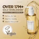 SKIN1004 Madagascar Centella Light Cleansing Oil 6.76 fl.oz, 200ml | Gentle Oil Cleanser for Face, Korean Facial Cleanser, Double Cleansing | Gentle Oil Cleanser for Deep Cleansing, Daily Makeup Remover, Facial Cleanser with Madagascar Centella, Korean Skin Care - Image 3