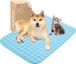MICROCOSMOS Summer Cooling Mat & Sleeping Pad- Water Absorption Top, Materials Safe, Easy Carry, EZ Clean. Keep Cooling for Pets, Kids and Adults.(Blue, 28" x 22") - Image 2
