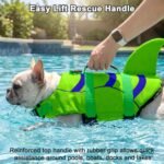 Fragralley Shark Fin Dog Life Jacket, High Buoyancy with Tear-Resistant Nylon of Dog Swim Vest, Pet Life Preserver for Small Medium Large Dogs, Puppy Float Vest for Swimming and Boating - Image 5