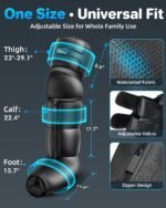 YINGGG Leg Massager with Heat and Compression - Foot and Calf Massage Sleeve with 3 Heat, 6 Intensities, 6 Modes, Compression Boots for Circulation and Pain Relief - Image 7