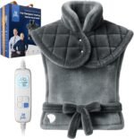 BOB AND BRAD Heating Pad for Neck, Shoulders and Back, FSA Eligible HSA Eligible Electric Heat Pad, Edge-Weighted Design, Fast Heating, ETL Certified, Gift for Women Men 24"x33" - Image 2