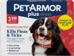 PetArmor Plus Flea & Tick Topical Dogs 89-132 lbs, 3-Month | Ideal for X-Large Dogs 89-132 lbs; Kills Fleas, Eggs, Larvae, Ticks & Lice; 3-month supply; Waterproof Nose-to-Tail - Image 2