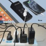USB Charger,50W USB Charging Station with 10-Port (6 USB-A Port & 4 USB-C Port) Compatible with iPhone 15/14/13/12/11/X/8/7/6 Phones, Watch,Tablets, Smartphones Black - Image 3