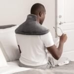 Sunbeam Heating Pad for Neck and Shoulder Pain Relief with Auto Shut Off and Moist Heating Option 22 x 14 Grey - Image 4