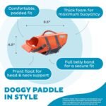 Outward Hound Granby Splash Orange Dog Life Jacket, XS - Image 5