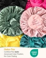 YANIBEST Adjustable Silk Bonnet for Sleeping Women Double Layer Satin Bonnet Reduce Friction Prevent Frizz Curly Hair - Image 7