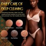 UJFQBH 3 Pieces African Bath Sponge African Net Long Net Bath Sponge Exfoliating Shower Body Scrubber Back Scrubber Skin Smoother,Great for Daily Use (Pink,Yellow,Purple) - Image 6