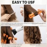 60 Pcs Perm Rods for Long Hair, Cold Wave Perm Rods Set for Women's Long & Short Plastic Curling Rollers for Hair Curling and DIY Hairdressing Styling Tool（0.86 x 3.22 inches） - Image 7