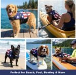 Doglay Dog Life Jacket, Dog Life Vest for Swimming Boating, Adjustable Puppy Life Jacket with Reflective Stripes, Superior Buoyancy Pet Swimming Vest for Small Medium and Large Dogs - Image 9