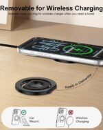 MagSafe Phone Grip Holder Dual-Sided Magnetic Finger Ring with Kickstand | for iPhone 17/16 Pro Max/15 Plus/14 Pro/13 Mini/12, Samsung, Magnet Phone Stand Grip Adjustable Loop for Mag Car Mount &Case - Image 5