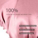 SissiLita 100% Mulberry Silk Bonnet for Sleeping, Large Silk Sleep Cap for Curly Hair, Rose Pink - Image 6