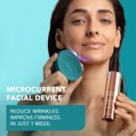 FOREO Bear 2 Advanced Lifting Toning Microcurrent Facial Device -Face Sculpting Tool - Firm & Contour - Non-Invasive - Increases Skin Care Absorption - Evergreen | Microcurrent facial device, face massager, face lift, facial toning, skin care tools, lymphatic drainage, firming, evergreen - Image 3