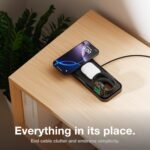NOCO XGrid XDP3 3-in-1 Wireless Charging Station - iPhone, Watch & AirPods | MagSafe Compatible, Qi2 & MFi Certified, Weighted Metal Design, Includes 45W USB-C Wall Charger and 6.5-Foot USB-C Cable - Image 4