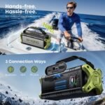 Portable Speakers Bluetooth Wireless, 90W Max Loud Outdoor Speaker with Deep Bass, IPX6 Waterproof, Floatable, Custom EQ, 40H, Dual Pairing, Subwoofer *2, TF, Large Speaker for Beach/Garage/Jobsite - Image 9