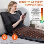 Portable Infrared Sauna Blanket, Detox & Relaxation at Home, Adjustable Timer 20-60 Min, Temperature Range 86-158℉, 6 ft x 2.6 ft, Oxford Fabric | Full-size 6 ft x 2.6 ft infrared sauna blanket for at-home spa sessions, post-workout recovery and daily stress relief - Image 4