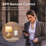 Linkind Matter Smart Plug, Work with Apple Home, Alexa, Siri, Google Home | Smart Outlet Timer & Schedule, Smart Home, 15A/1800W, APP Remote Control, ETL Certified, 2.4G Wi-Fi Only, 6 Pack - Image 6