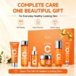 Vitamin C Niacinamide Skincare Set, Daily Facial Care Routine with 6-Piece | Includes Cleanser, Toner, Serum, Moisturizer, Eye Cream & Lotion, Gentle Formula, All Skin Types - Image 10