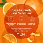 TruSkin Brightening Vitamin C Serum for Face with Hyaluronic Acid, 1 fl oz | Anti aging face serum with Vitamin E to improve the look of dark spots, fine lines, skin tone & support radiant-looking skin - Image 8