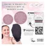 Original Premium Exfoliating Mitt for Body 2pc, Body Scrubber Shower & Bath | Traditional Body Scrub Glove, Kessa Korean Washcloth for Self-Tan Removal & Keratosis Pilaris, Body Exfoliator - 100% Vegan - Image 10