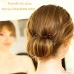 4 PCS Prestige French Hair Pins, Curved Angle for Better Head Fit-3.2 In Prestige French Hair Pin for Updos Chignons & Buns Acetate French Twist Pin for Thin Thick Hair - Image 7
