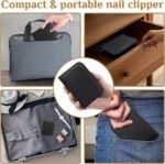 MINKINH Manicure Set Professional Nail Clipper Kit-26 Pieces for Men, Black | Stainless Steel Manicure Kit, Nail Care Tools with Luxurious Travel Case Nail Grooming Kit Gift for Husband Boyfriend Parent - Image 9