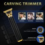 Hair Clippers for Men with LED Display, 4-Piece Cordless Grooming Kit with Hair Clipper, Beard Trimmer, Foil Shaver & Nose Trimmer, Complete Set for Home Barber - Image 5
