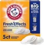 ARM & HAMMER Fresh Effects Odor Neutralizing Baking Soda Pouches, 5 Count | Long-Lasting, Fragrance-Free, For Shoes, Cars, Home & Small Spaces, Odor Absorber - Image 2