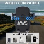 Bike Phone Mount Holder, Motorcycle Phone Mount for Scooter, Mountain, Dirt Bike, Stroller and Motorcycle, 360°Rotate Handlebar Phone Holder Compatible with iPhone & Android Smartphones from 4.7-7.2'' - Image 3