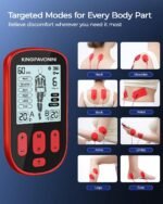 TENS Unit Muscle Stimulator for Back Pain Relief, Model SM9055 | 3-IN-1 TENS Machine, 36 Modes 20 Intensities, Portable Travel Home Use, 12 Pads for Back Shoulder Sciatica, Gift for Dad Mom - Image 4