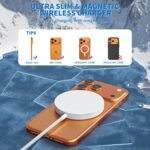[Apple Certified] Magnetic Wireless Charger, 10FT Long 25W iPhone Magsafe Charger Fast Phone Charging Pad Wireless Magnetic Braid Cable Charge for iPhone 17/17 Pro/17 Pro Max/Air/16 ProMax/15/14/13/12 - Image 6