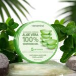 VENAMINE Korean Aloe Vera Soothing & Moisture Gel 100% For Face And Body organic pure aloe vera gel 300ml - Image 7