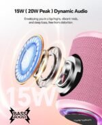 Portable Bluetooth Speaker Beach Essentials: Powerful Crystal Clear Sound/Dynamic Light/IPX5 Waterproof/All Day Playtime/Wireless BT 5.3/TWS Paring, Dad Gifts, Outdoor|Travel|Camping|Pool Accessories | Powerful HD Sound,Dynamic Light,All Day Playtime,Wireless BT 5.3,TWS Pairing,Travel|Camping|Pool Accessorie,School Supplies - Image 3