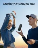 Anker soundcore 2 Portable Bluetooth Speaker, Stereo Sound, IPX7 | BassUp, 24H Playtime, Bluetooth 5, Wireless Speaker for Home, Outdoors, Travel-Baby Blue - Image 5