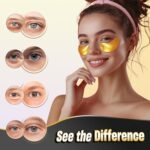 NAZANO 24K Gold Under Eye Patches - 60 Pack Eye Masks | for Puffy Eyes, Dark Circles, Bags & Wrinkles with Collagen & Hyaluronic Acid - Eye Care Pads for Daily Skincare (Gold) - Image 4