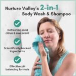 Nurture Rinse Free Body Wash Shampoo Aloe Cleansing Foam - 8.5 oz, 3 Pack | Gentle liquid soap solution offers essential hygiene, suited for sensitive skin while camping, travel or elderly adult care - Image 5