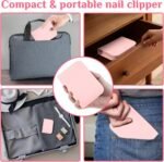 MINKINH 26-Piece Manicure Set for Women, Pink At-Home Nail Care Kit | Carbon Steel Nail Clippers, 410 Stainless Steel Tools, PU Organizer Case for Pedicure, Cuticle, Facial and Daily Self-Care - Image 10