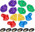 TOPNEW 12 Ninja Tree Climbing Holds for Kids Climber, Adult Climbing Rocks with 6 Ratchet Straps for Outdoor Ninja Warrior Obstacle Course Training - Image 10