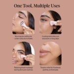 Kitsch Mini Ice Roller for Face Tool Set – Cooling Face Rollers - Blush | Stainless Steel Ice Face Roller to Reduce Puffiness, Redness & Headaches – Cooling Ice Roller for Face Women for Skin Care - Image 7