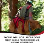 Airlift Original V2 Dog Carrier Sling | Light-Weight Dog Sling Now More Comfortable | for Injured, Sick, or Old Dogs | New Improved Shoulder Padding Now Included | Large (45–70 lbs) - Image 3